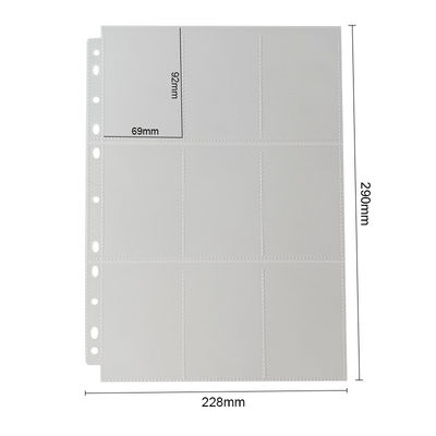 Clear Mtg 9 Pocket Pages / Card Holder Cpp Materials Top Loading ISO
