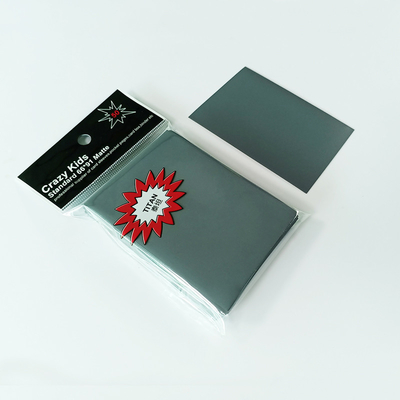 Γκρι Pvc Acid Card Sleeves PP Pokemon Card Protector Sleeves