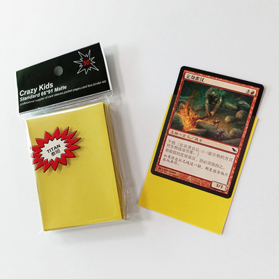 Μανίκια Yellow Magic Card Gathering Πλάτη από πολυπροπυλένιο 66X91mm