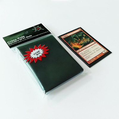 quality MTG Protection Ματ μαύρα μανίκια κάρτας 66X91mm Εύκολη ανακάτεμα PP Στερεά factory