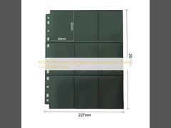 Σελίδες Καρτών 18 Θέσεων Mtg Tcg Top Loading Μαύρες Σελίδες για Δέσιμο Καρτών